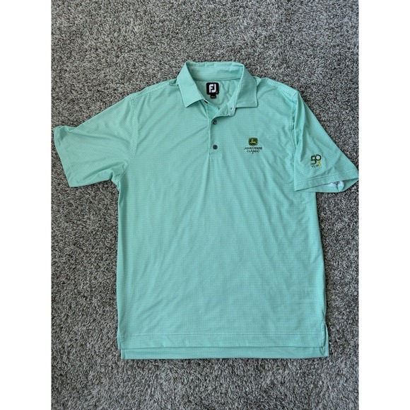 FootJoy Other - John Deere Classic Golf Polo Mens L  FootJoy  Green Performance 50th Anniversary